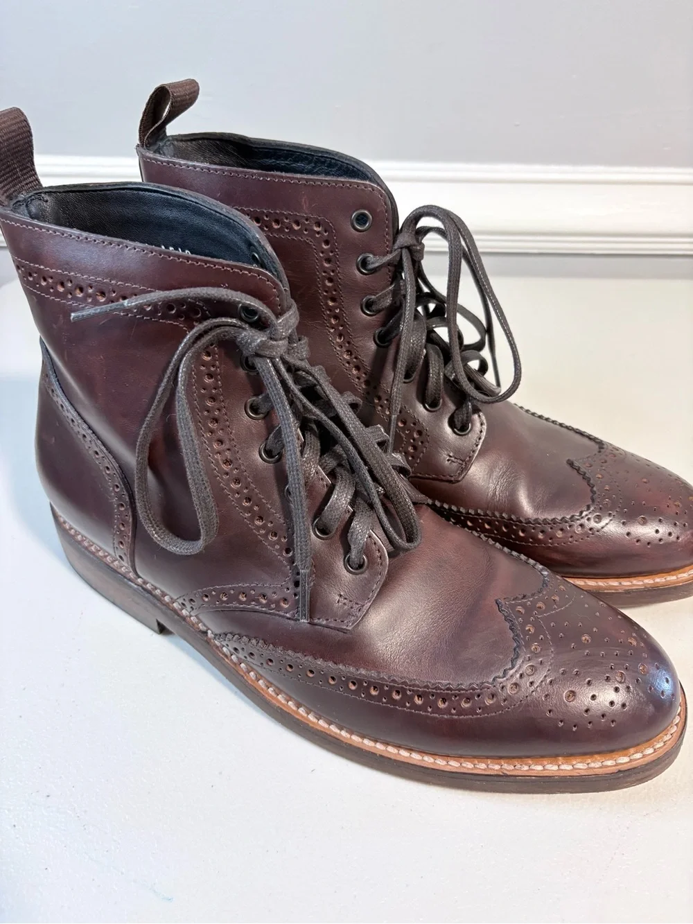 Thursday Boot Company Wingtip Color #77 Leather Brogue Boots Men’s 8